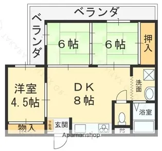 サンハイムモリグチ【302号室】の間取り