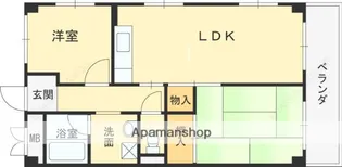 サンパールビル【4階】の間取り