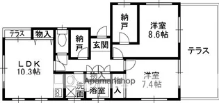 サンハイツ山本【1階】の間取り