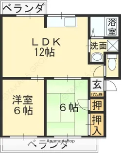 サニーハイツ【203号室】の間取り