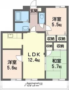 ロイヤルハイツ【307号室】の間取り