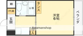 モリタハイツ【211号室】の間取り