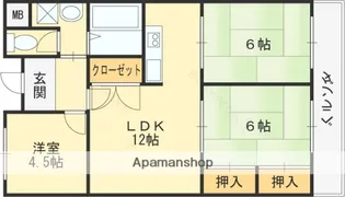 メゾンカタケ【405号室】の間取り