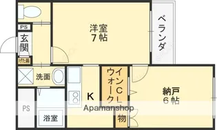 フレシール【107号室】の間取り
