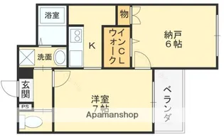 フレシール【407号室】の間取り