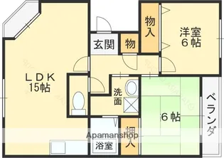 さくら館【402号室】の間取り