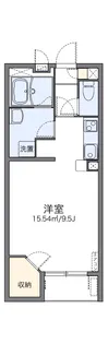 レオネクストリバーサイド柏原【1階】の間取り