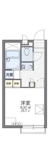 レオパレスクラム【2階】の間取り