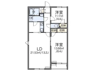 レオネクスト大都【2階】の間取り