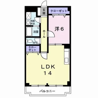 エスポワール【1階】の間取り