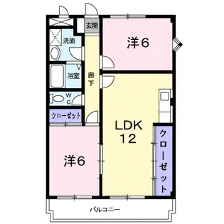 K’S ハウス【203号室】の間取り