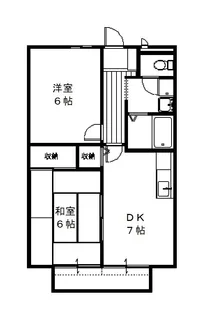 ドエル光南【101号室号室】の間取り