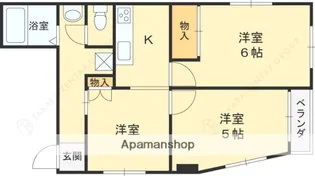 羽衣マンション【2階】の間取り