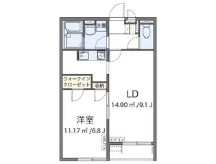 レオネクストみやびⅢ【1階】の間取り
