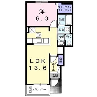 サニー レジデンス 和泉【1階】の間取り
