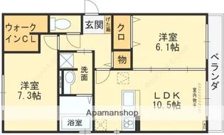 ボース・ウィングス久宝寺【1階】の間取り