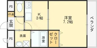 アムール相生【1階】の間取り
