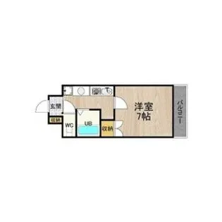 1Kの間取り画像