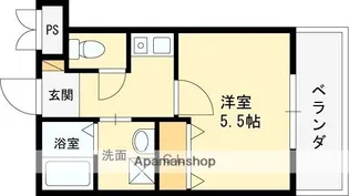 GREEN COATⅢ番館【2階】の間取り