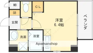 C.REST八尾【105号室】の間取り