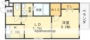 チェリーブロッサムⅤ番館【0301号室】の間取り