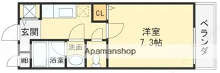 ベルドミール末広Ⅲ番館【0210号室】の間取り