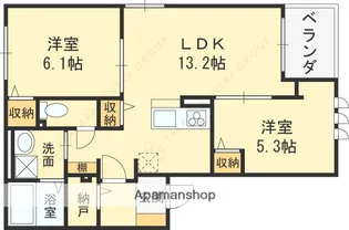 GreenHillsⅡ【2階】の間取り