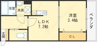 REGIES近大SOUTHⅡ【305号室号室】の間取り