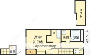 あんしんプラス小畑町08−13001【206号室】の間取り