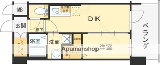 エステムコート大阪プリューム【15階】の間取り