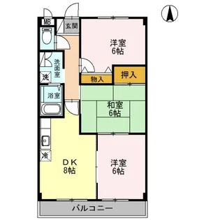 グランドゥール【2階】の間取り