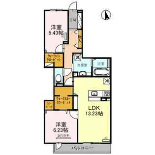 シエルクレール【3階】の間取り