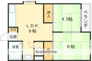 啓伸ハイツ【301号室】の間取り