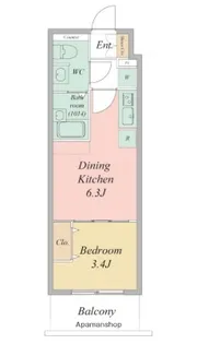 ARTIZA尼崎立花【9階】の間取り