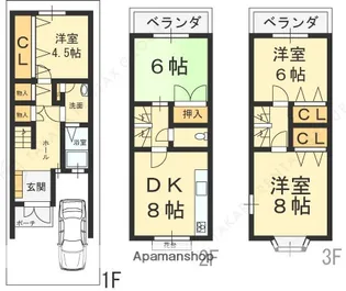 大阪府八尾市大字大窪【一戸建】の間取り