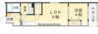 1LDKの間取り画像