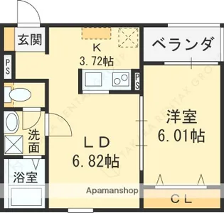 F+style柏原上市【3階】の間取り