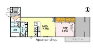 QUBE.2ND【2階】の間取り