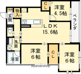 栄蔵弐号館【1階】の間取り