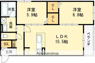 栄蔵弐号館【1階】の間取り