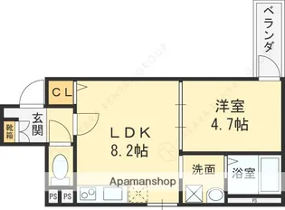 1ER CAMELLIA【1階】の間取り