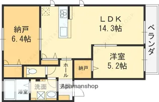 グレースメゾン平野【1階】の間取り