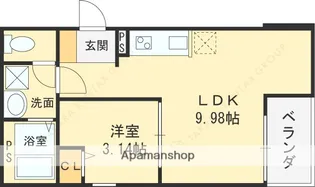 FSTYLE八尾北久宝寺【3階】の間取り
