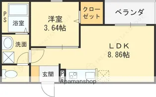 F+style八尾北久宝寺【2階】の間取り