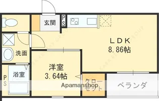 F+style八尾北久宝寺【2階】の間取り