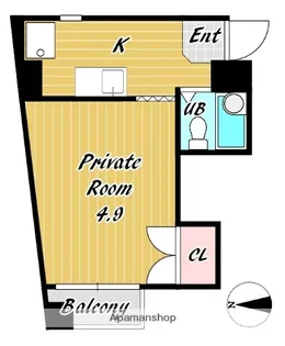 出戸ターミナルハイツ【2階】の間取り