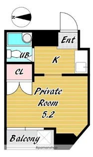 出戸ターミナルハイツ【501号室】の間取り