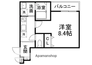 フジパレス喜連西ノース【105号室】の間取り