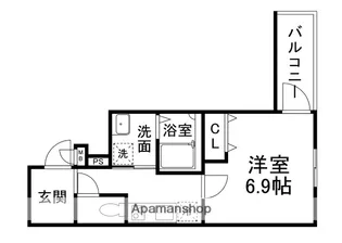 フジパレス喜連西ノース【203号室】の間取り