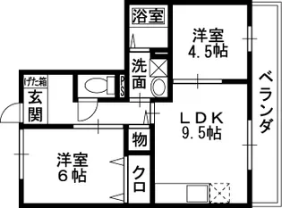 レフィナードカルチェ C棟【3階】の間取り